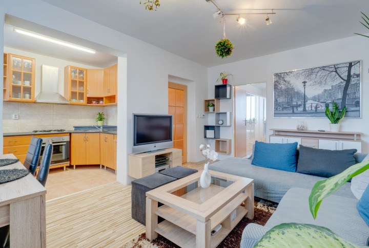 HRUBÁ BORŠA, OKR. SENEC - NA PREDAJ 4 izbový byt s vlastným kúrením a garážou.