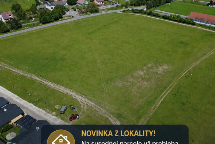 Pozemok 746 m² v Jablonovom – na blízkej parcele už prebieha konanie o stavebnom zámere RD